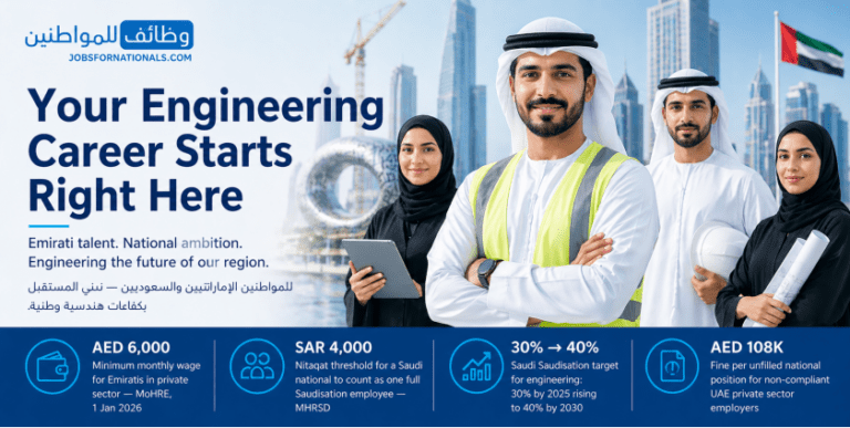 Engineering jobs for Emirati and Saudi nationals in UAE and Saudi Arabia Title: Engineering Jobs UAE Saudi Nationals | JobsForNationals
