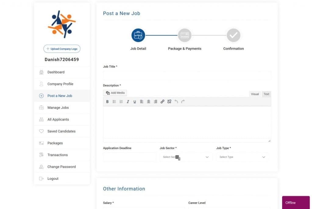 Employer Dashboard 20
